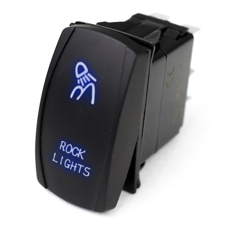 Led Rocker Switch W/ Blue Led Radiance (Rock Lights)